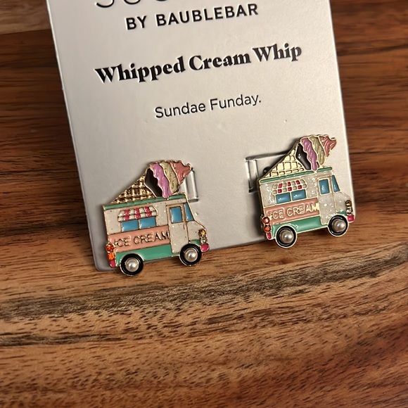 Sugarfix by BaubleBar Whipped Cream Whip Truck Earrings - Picture 3 of 4